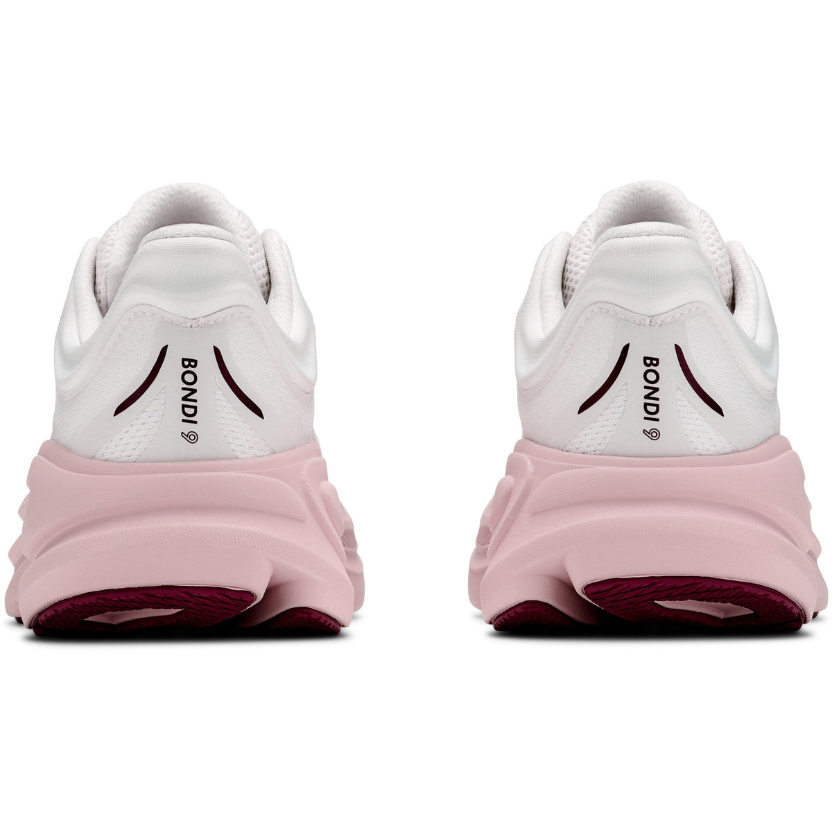 Women's Bondi 9 Road-Running Shoes - White/Pink Opal - view 5