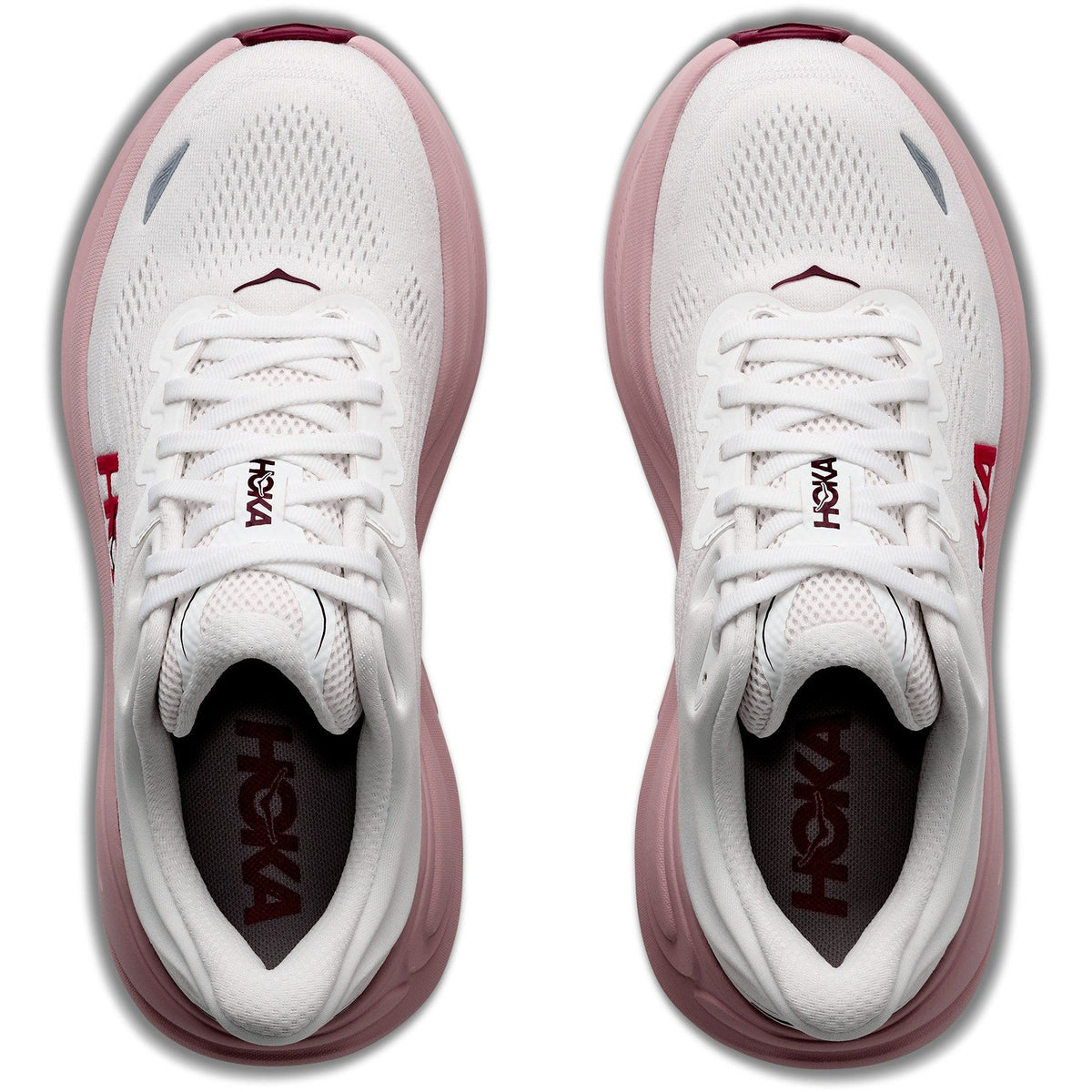 Women's Bondi 9 Road-Running Shoes - White/Pink Opal - view 6